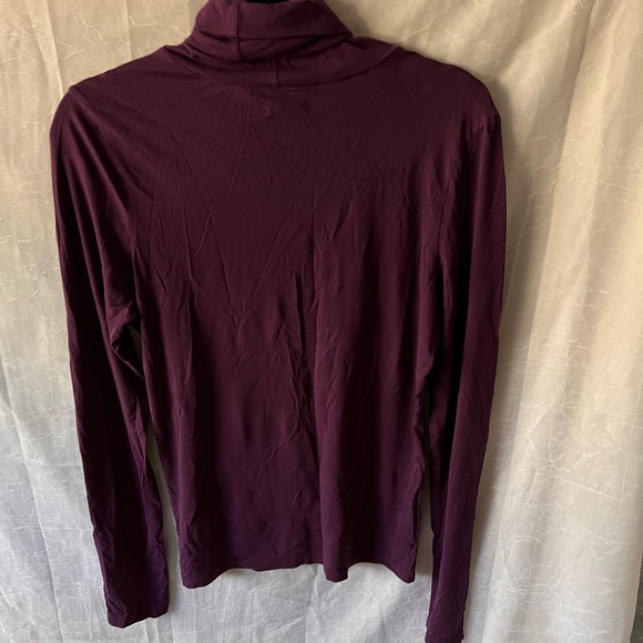 ‼️BOGO SALE‼️ Lux Dark Purple Long Sleeved Turtleneck - Picture 3 of 5